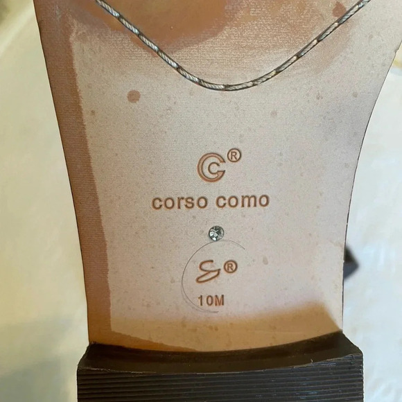 Corso Como 10 M Brown Leather Boot Bootie Anthropologie Excellent Condition - Picture 6 of 8